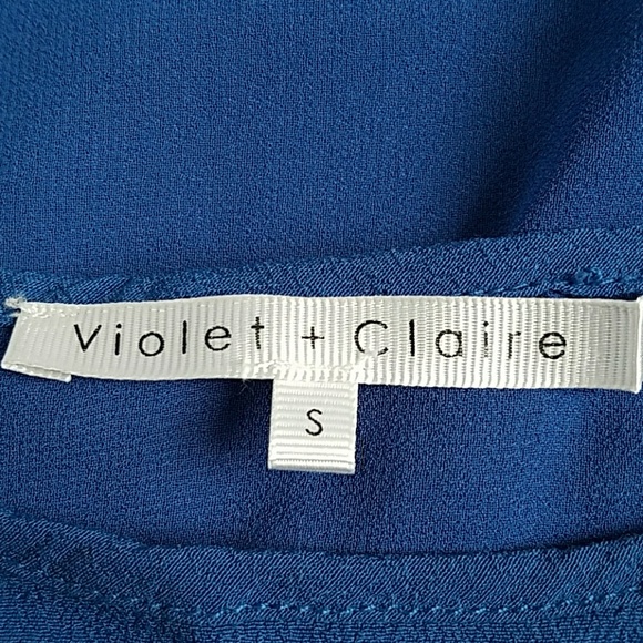 Violet + Claire Sleeveless Blue Hi Low Tank Small - Picture 5 of 7